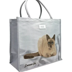 PASAYA Woven Art Bag - DIVERSITY  OF THAILAND (SIAMESE CAT) - Thumbnail Image 1