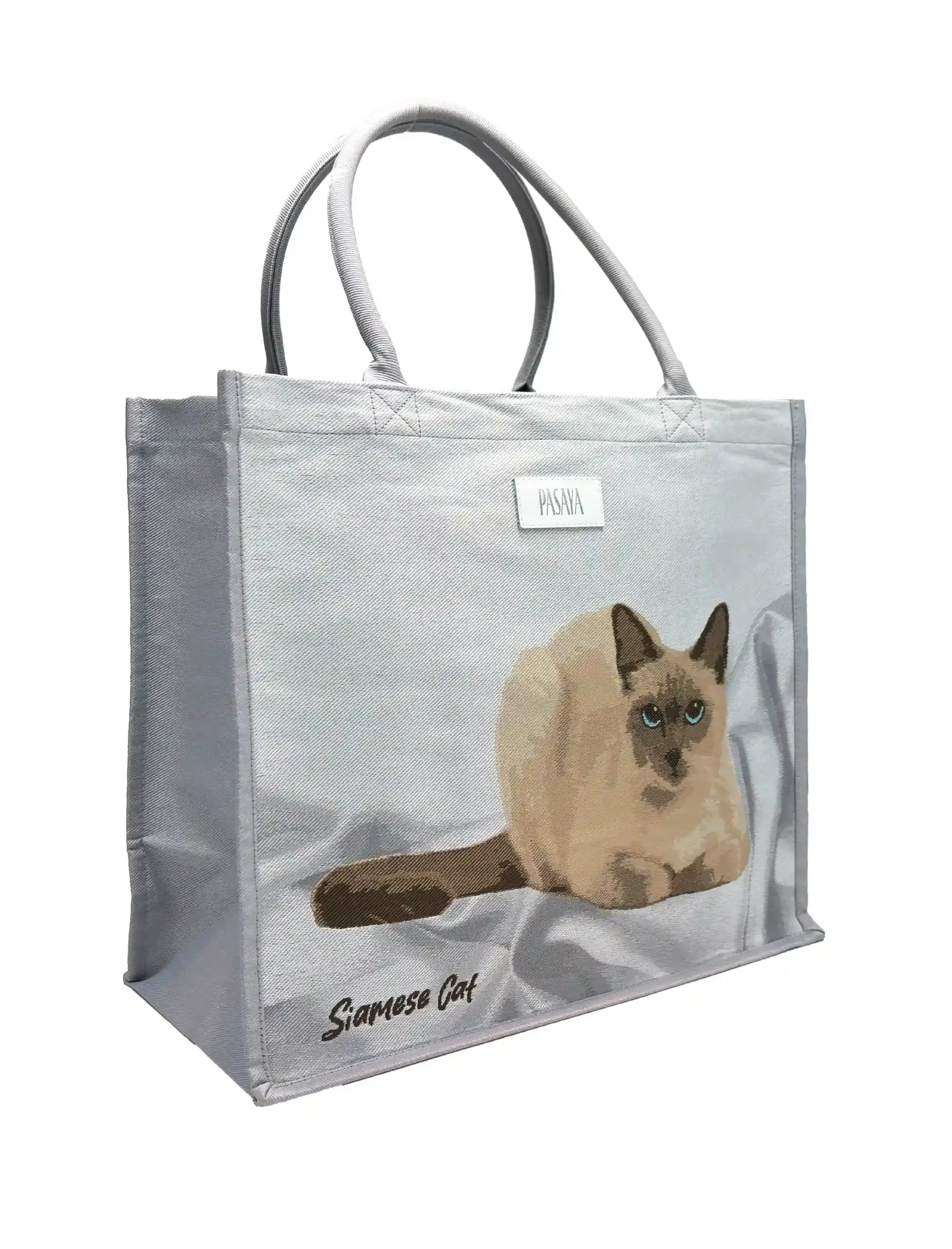 PASAYA Woven Art Bag - DIVERSITY  OF THAILAND (SIAMESE CAT) - Image 1