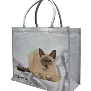 PASAYA Woven Art Bag - DIVERSITY  OF THAILAND (SIAMESE CAT) - Thumbnail Image 2